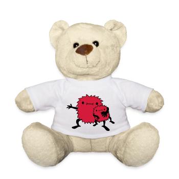 Monster Kind Familie - Teddy - Weiß - Vorne