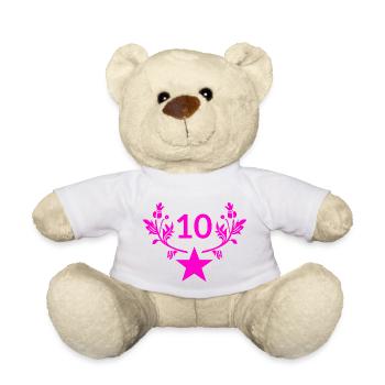 Geburtstag - Teddy - Weiß - Vorne