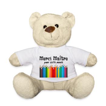 Merci maître pour cette année - Nounours - blanc - Devant