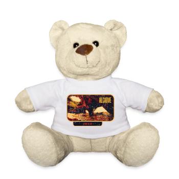 Retro badge, Algarve Portugal, beach summer sun - Teddy Bear - white - Front