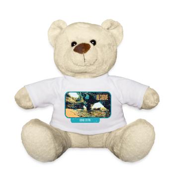 Algarve Portugal, Cave Benagil Beach Summer Sun - Teddy Bear - white - Front