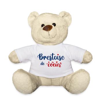 Brestoise de coeur - Nounours - blanc - Devant