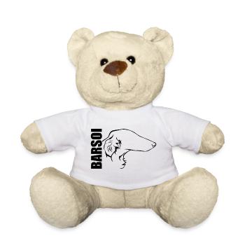 BARSOI Profile Dogs Dog Wilsigns - Teddy Bear - white - Front