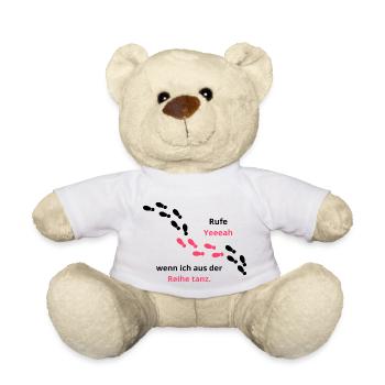 Rufe wenn ich aus der Reihe Tanze - Teddy - Weiß - Vorne