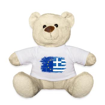 GrecoEU Flag Fusion - Teddy Bear - white - Front
