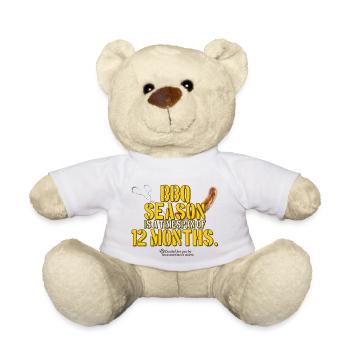 BBQ Season Is A Timespan Of 12 Months - Teddy - Weiß - Vorne