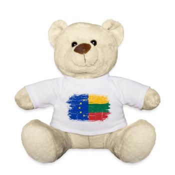 EU Lithuania Flag Blend - Teddy Bear - white - Front