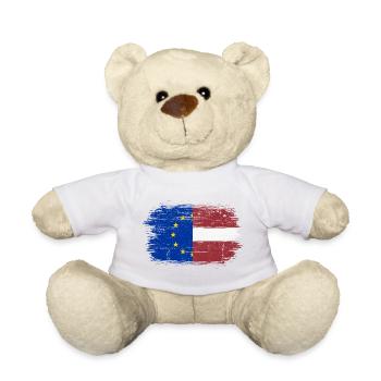 Eu europe latvia flag - Teddy Bear - white - Front