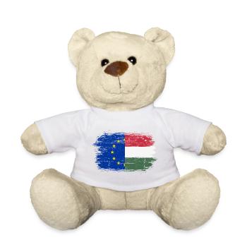 EU Ungarn Pinselstrich Union - Teddy - Weiß - Vorne
