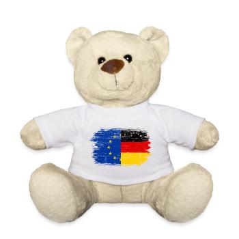 Flag Fusion EUGermany Brush - Teddy Bear - white - Front