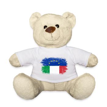 UE Italie Pinceau Drapeau Fusion - Nounours - blanc - Devant