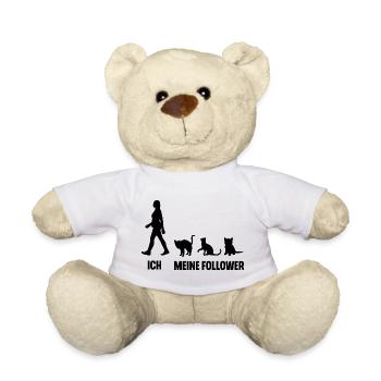 Katzen Ich Und Meine Follower - Teddy - Weiß - Vorne