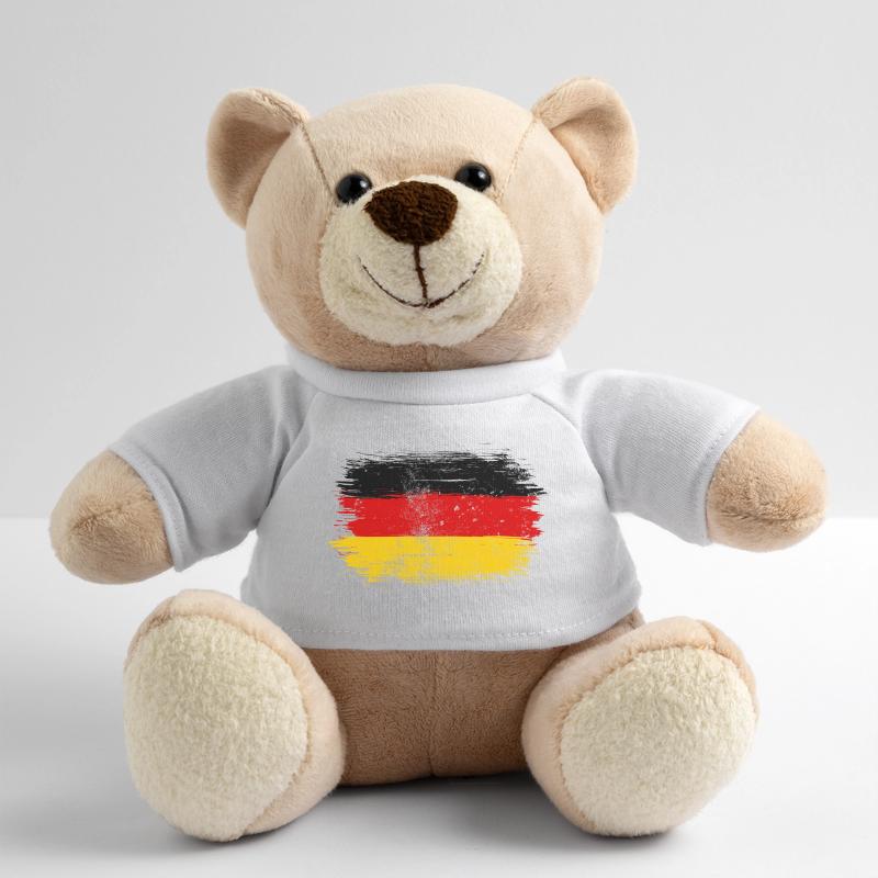 German Flag Brush Stroke Teddy Bear