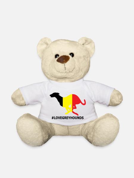 Greyhound Belgium #Lovegreyhounds - Teddy Bear - white