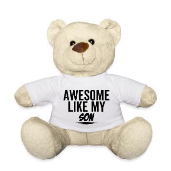 Awesome Like My Son - Teddy Bear - white - Front
