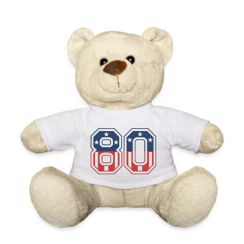 Numéro 80 États-Unis - Nounours - blanc - Devant