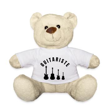 Collection Guitariste - Profession - Nounours - blanc - Devant