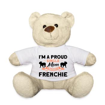 Frenchie Bulldog Français Bulldog Cadeau - Nounours - blanc - Devant