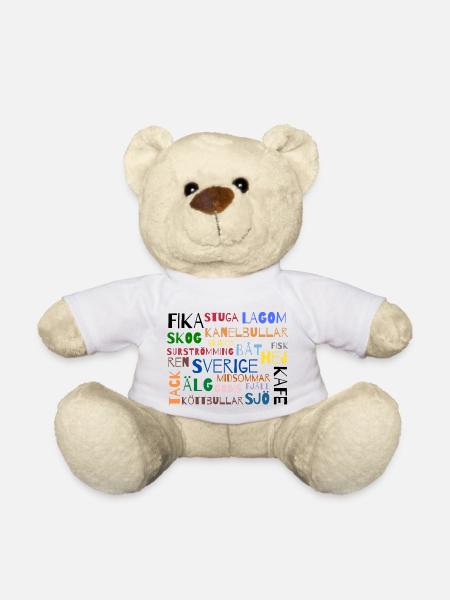 Wörter Sverige - Teddy - Weiß