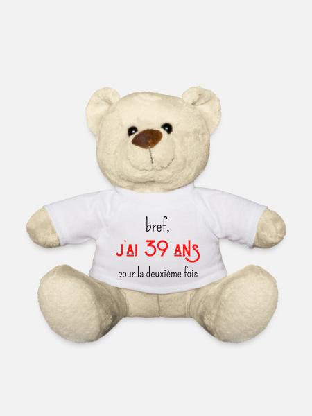 bref j'ai un 39 ans pour la deuxième fois - Nounours - blanc
