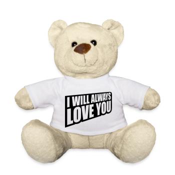 I will always love - Teddy Bear - white - Front