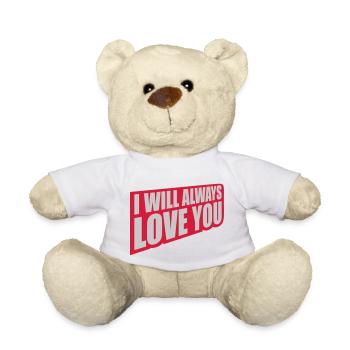 J’aimerai toujours - Nounours - blanc - Devant