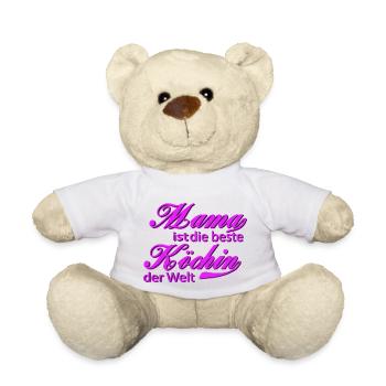 Mama ist die beste Köchin der Welt - Teddy - Weiß - Vorne