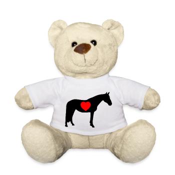 Cheval - Nounours - blanc - Devant