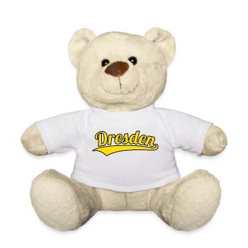 Dresde Allemagne Ville natale - Nounours - blanc - Devant