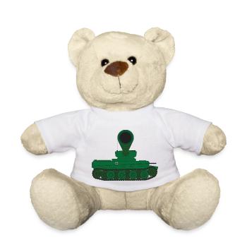 Panzerturm-Geschützrohr - Teddy - Weiß - Vorne