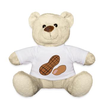 Illustration de noix d’arachide - Nounours - blanc - Devant