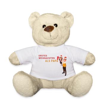Erstes Weihnachten als Papa - Teddy - Weiß - Vorne