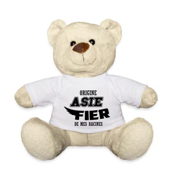 Origine Asie fier de mes racines - Nounours - blanc - Devant