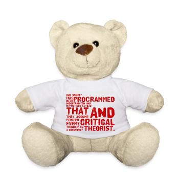 Programmed from birth - Teddy Bear - white - Front