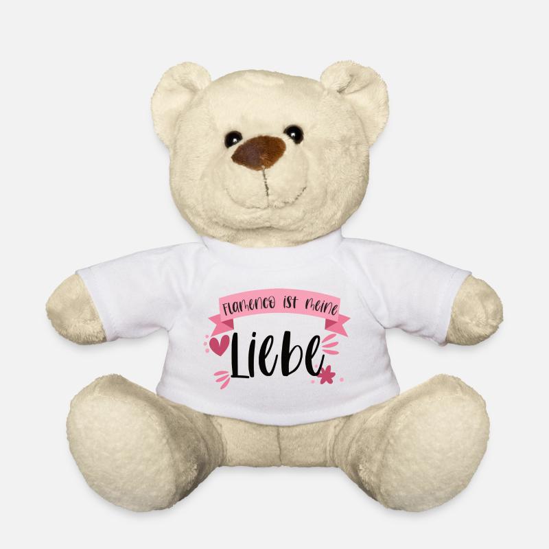 Flamenco ist meine Liebe Geschenk - Teddy - Weiß