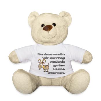 Gute Laune In Den Tag - Teddy - Weiß - Vorne