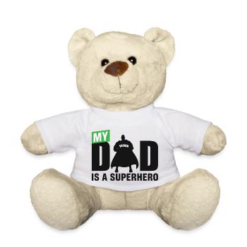 Mon père est un super-héros - Nounours - blanc - Devant