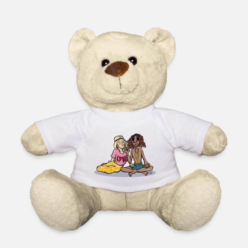 Love And Peace - Teddy - Weiß