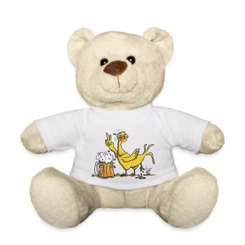 Oiseau ivre - Nounours - blanc - Devant