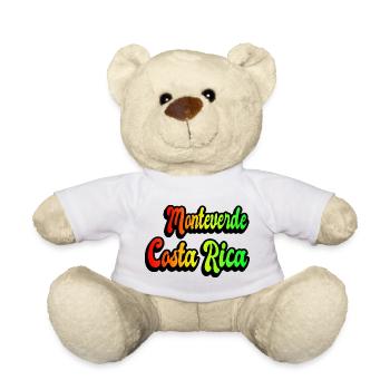 Monteverde Costa Rica rainbow design - Teddy Bear - white - Front
