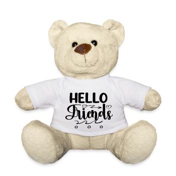 Bonjour les amis - Nounours - blanc - Devant
