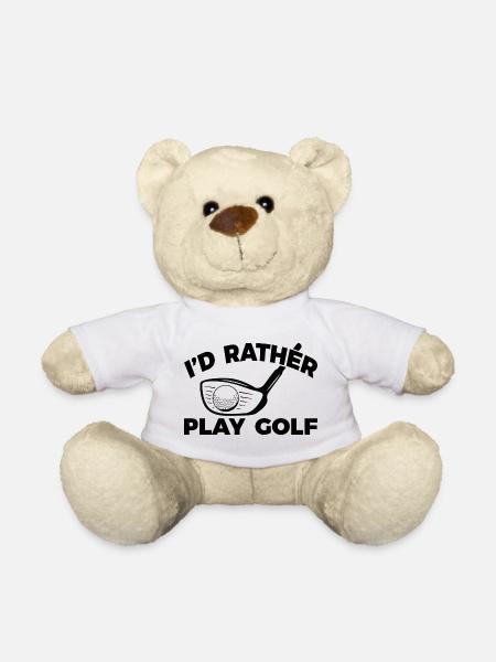 Lustiger Golfspieler - Teddy - Weiß