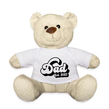 2023, Dad To Be, Schwangerschaftsankündigung - Teddy - Weiß - Vorne