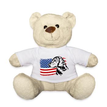 ALPINE DACHSBRACKE Amérique Flag Dog Wilsigns - Nounours - blanc - Devant