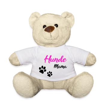 Hunde Mama Geschenk black - Teddy - Weiß - Vorne