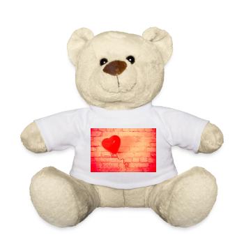 Red Heart - Teddy Bear - white - Front