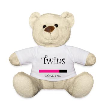 Grossesse Baby shower Babyshower Boy Girl - Nounours - blanc - Devant
