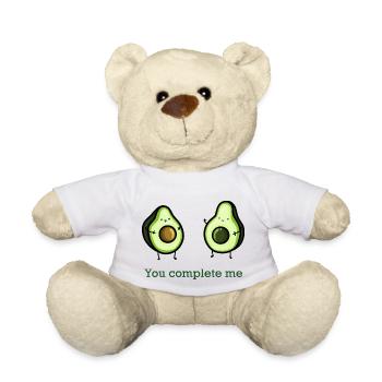 cute avocados - Teddy Bear - white - Front