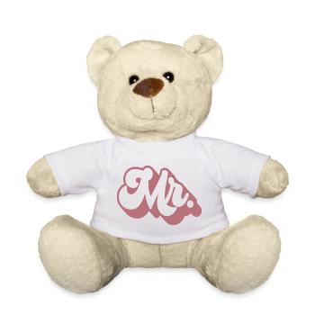 Mr. Matching Couple Engagement Wedding Honeymoon - Teddy Bear - white - Front