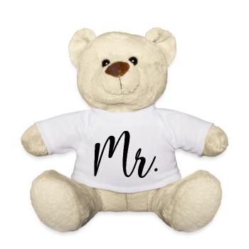 Mr. Matching Paar Verlobung Hochzeit Flitterwochen - Teddy - Weiß - Vorne